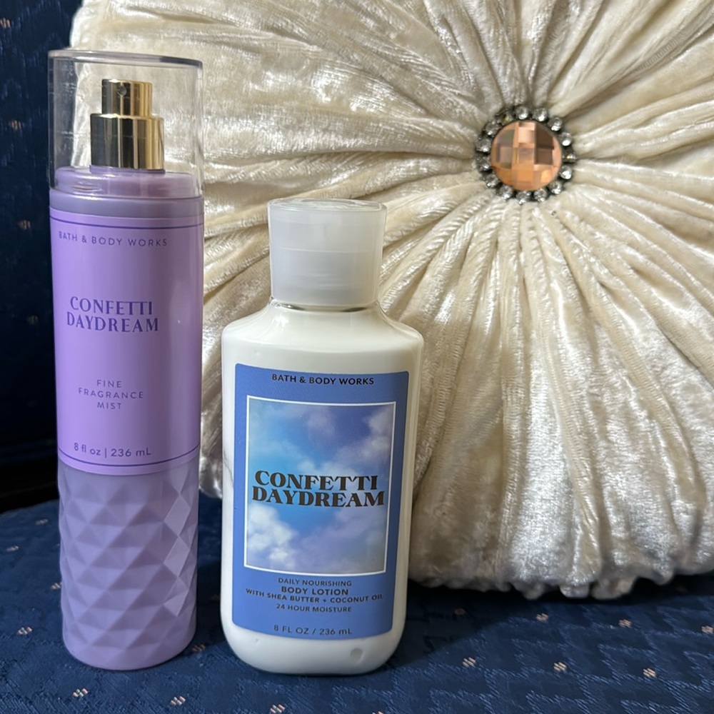 BATH & BODY WORKS SET. . . CONFETTI DAYDREAM SCENT